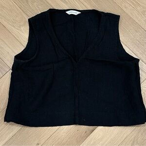 Elizabeth Suzann Polly Crop – Black Gauze – Size L – Perfect for Summer